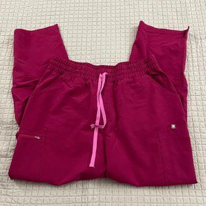 FIGS women's Dark Magenta Yola™ - High Waisted Scrub Pants - XL / Dark Magenta